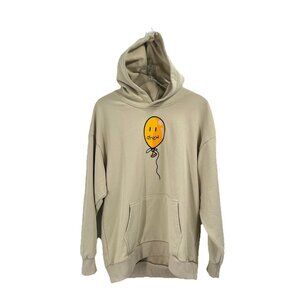 Drew House Balloon Graphic Pullover Hoodie Sweatshirt Beige Joy Mascot Sz XL